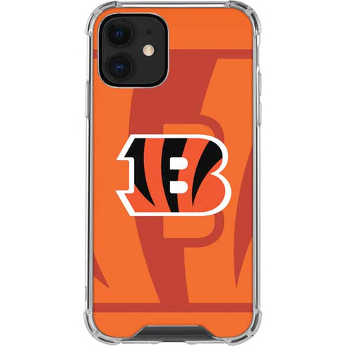 NFL Cincinnati Bengals Double Vision iPhone 12 Mini Clear Case