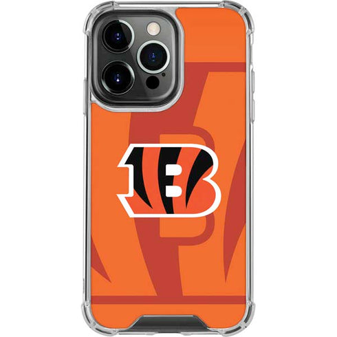 NFL Cincinnati Bengals Double Vision iPhone 15 Pro Clear Case