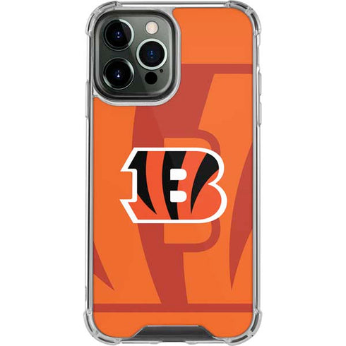 NFL Cincinnati Bengals Double Vision iPhone 15 Pro Max Clear Case