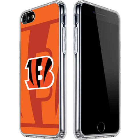 NFL Cincinnati Bengals Double Vision iPhone SE (2nd & 3rd Gen) Clear Case