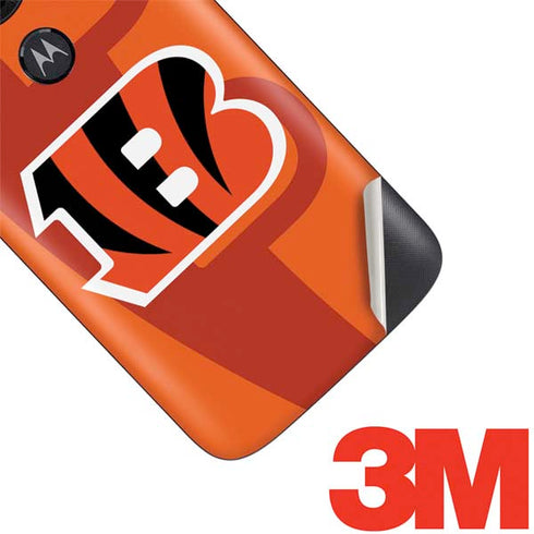 NFL Cincinnati Bengals Double Vision Moto E5 Play Skin