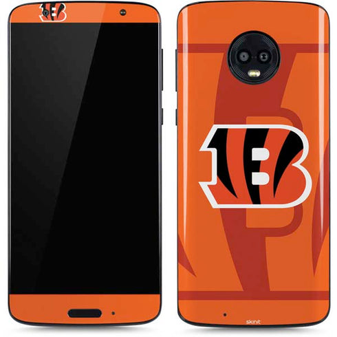 NFL Cincinnati Bengals Double Vision Moto G6 Skin