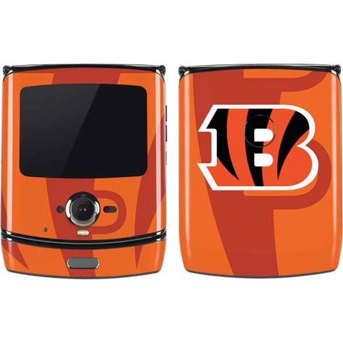 NFL Cincinnati Bengals Double Vision Motorola RAZR Skin