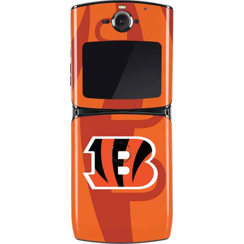 NFL Cincinnati Bengals Double Vision Motorola RAZR Skin