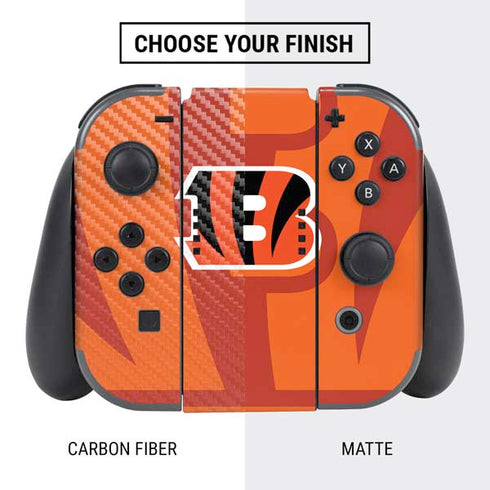 NFL Cincinnati Bengals Double Vision Nintendo Switch Bundle Skin