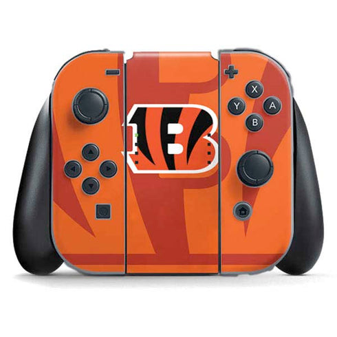 NFL Cincinnati Bengals Double Vision Nintendo Switch (2017-2021) Joy-Con Controller Skin