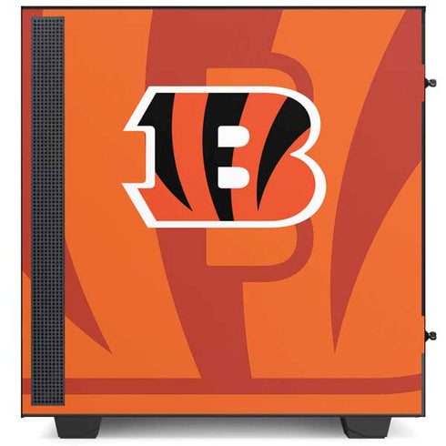 NFL Cincinnati Bengals Double Vision NZXT H510 Compact ATX Mid-Tower Case Skin