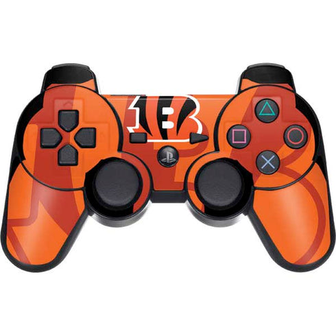 NFL Cincinnati Bengals Double Vision PS3 Dual Shock wireless controller Skin