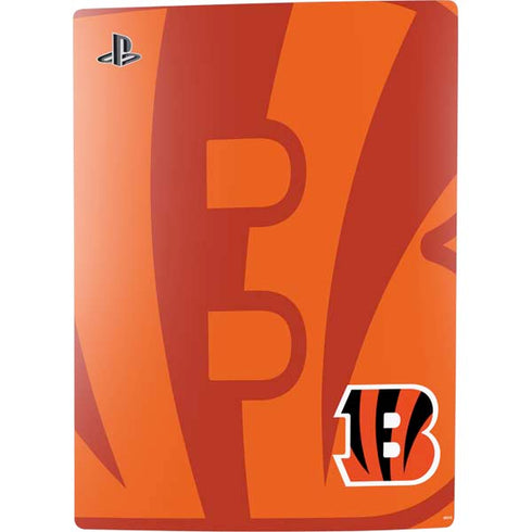 NFL Cincinnati Bengals Double Vision PS5 Digital Edition Console Skin