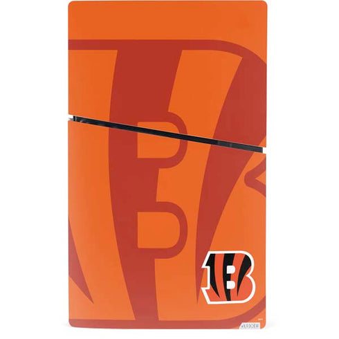 NFL Cincinnati Bengals Double Vision PS5 Slim Digital Edition Bundle Skin