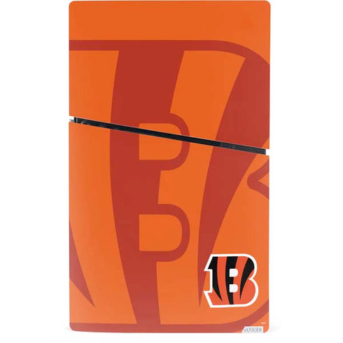 NFL Cincinnati Bengals Double Vision PS5 Slim Digital Edition Console Skin