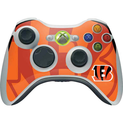 NFL Cincinnati Bengals Double Vision Xbox 360 Wireless Controller Skin