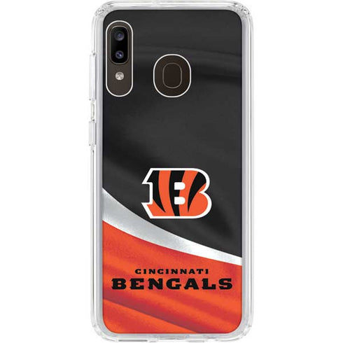 NFL Cincinnati Bengals Galaxy A20 Clear Case