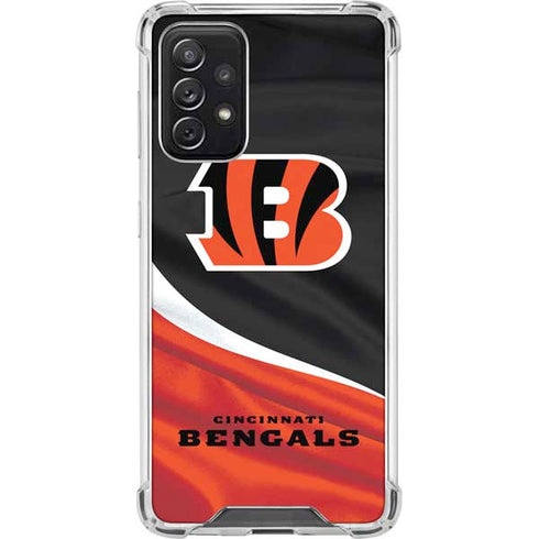 NFL Cincinnati Bengals Galaxy A72 5G Clear Case