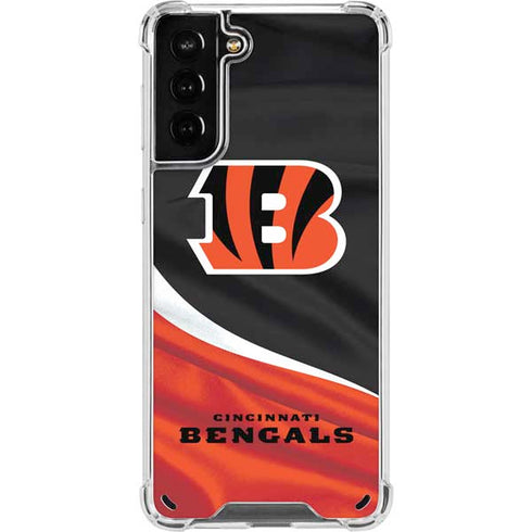 NFL Cincinnati Bengals Galaxy S21 Plus 5G Clear Case