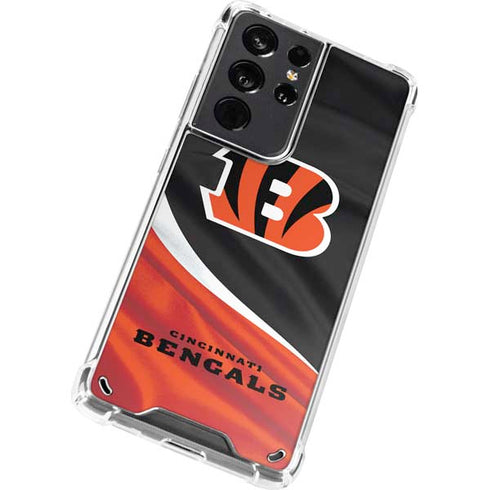 NFL Cincinnati Bengals Galaxy S21 Ultra 5G Clear Case
