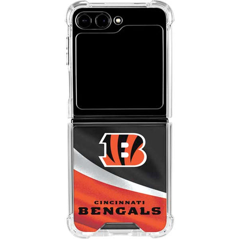 NFL Cincinnati Bengals Galaxy Z Flip5 5G Clear Case