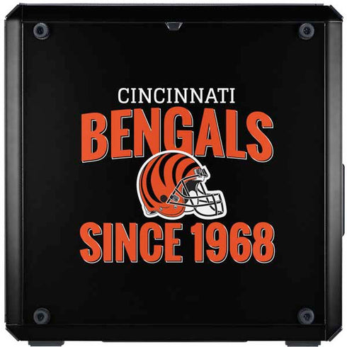 NFL Cincinnati Bengals Helmet Cooler Master MasterBox Q300L Mini Tower Skin