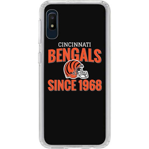 NFL Cincinnati Bengals Helmet Galaxy A10e Clear Case