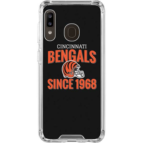 NFL Cincinnati Bengals Helmet Galaxy A30 Clear Case