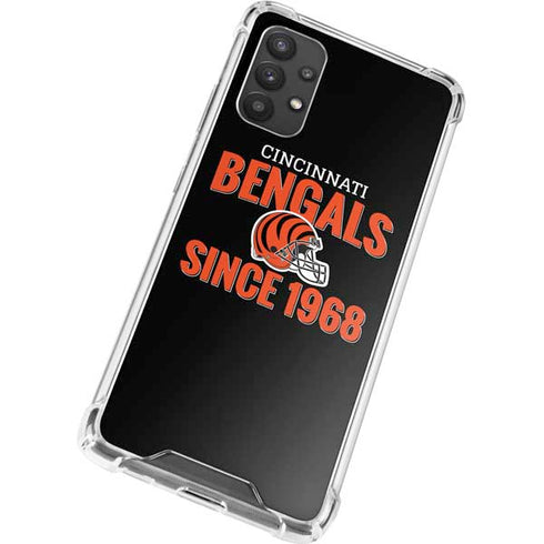 NFL Cincinnati Bengals Helmet Galaxy A32 5G Clear Case