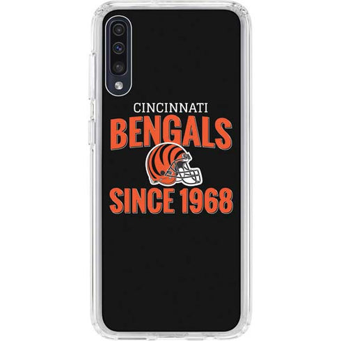 NFL Cincinnati Bengals Helmet Galaxy A50 Clear Case