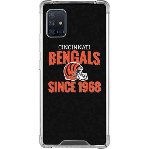 NFL Cincinnati Bengals Helmet Galaxy A51 5G Clear Case