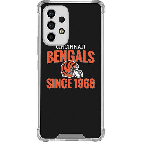 NFL Cincinnati Bengals Helmet Galaxy A53 5G Clear Case