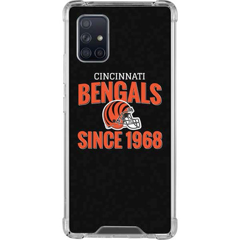 NFL Cincinnati Bengals Helmet Galaxy A71 5G Clear Case