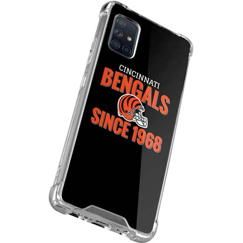 NFL Cincinnati Bengals Helmet Galaxy A71 5G Clear Case