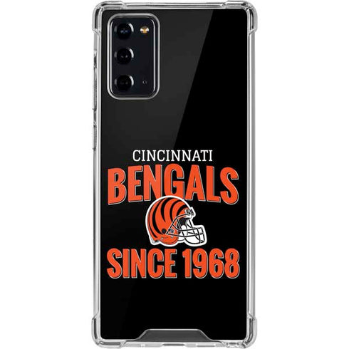 NFL Cincinnati Bengals Helmet Galaxy Note20 5G Clear Case
