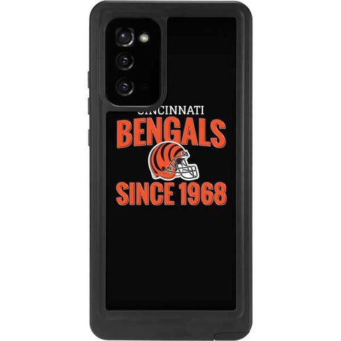 NFL Cincinnati Bengals Helmet Galaxy Note20 5G Waterproof Case