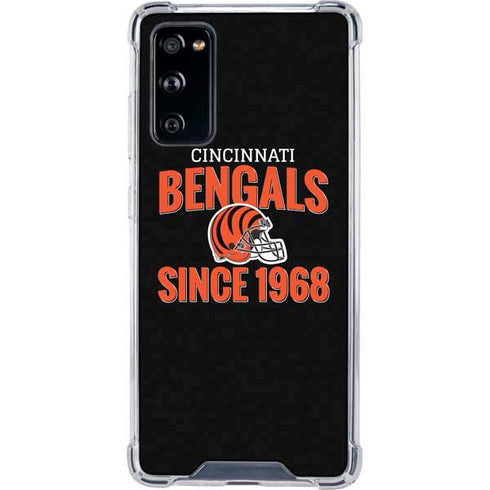 NFL Cincinnati Bengals Helmet Galaxy S20 FE Clear Case