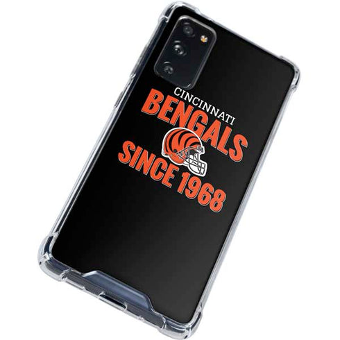 NFL Cincinnati Bengals Helmet Galaxy S20 FE Clear Case