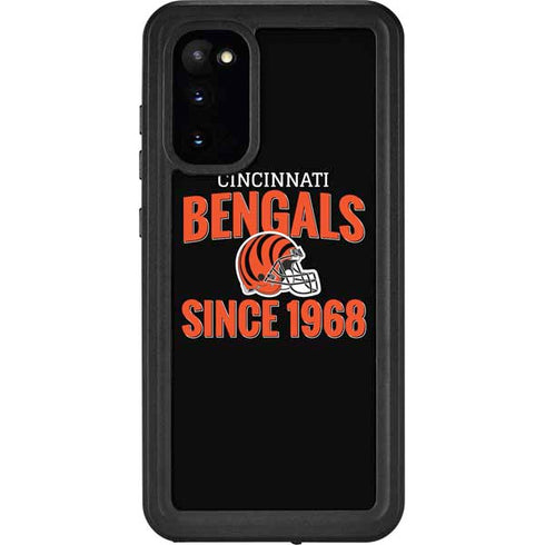 NFL Cincinnati Bengals Helmet Galaxy S20 Waterproof Case