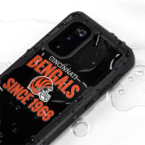NFL Cincinnati Bengals Helmet Galaxy S20 Waterproof Case