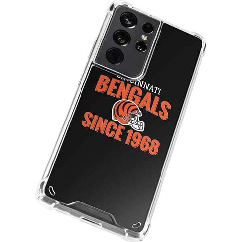 NFL Cincinnati Bengals Helmet Galaxy S21 Ultra 5G Clear Case