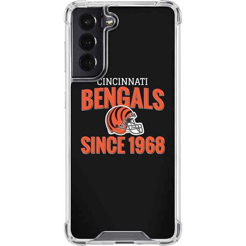 NFL Cincinnati Bengals Helmet Galaxy S22 Clear Case