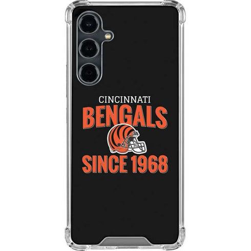 NFL Cincinnati Bengals Helmet Galaxy S23 FE Clear Case