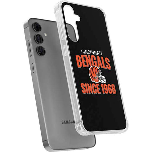 NFL Cincinnati Bengals Helmet Galaxy S24 Plus Clear Case