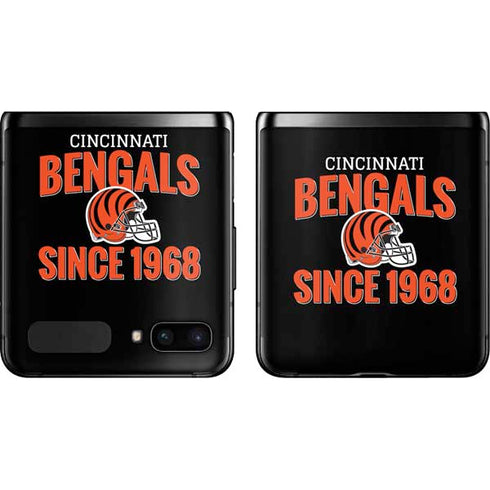 NFL Cincinnati Bengals Helmet Galaxy Z Flip Skin