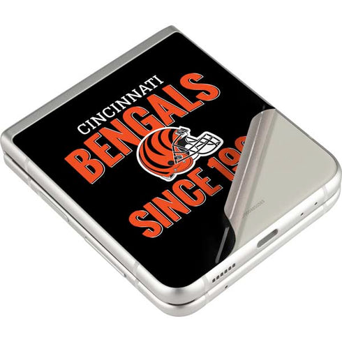 NFL Cincinnati Bengals Helmet Galaxy Z Flip3 5G Skin