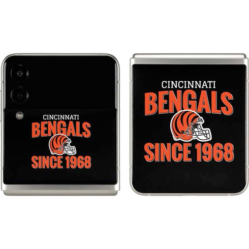 NFL Cincinnati Bengals Helmet Galaxy Z Flip3 5G Skin
