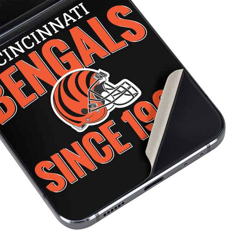NFL Cincinnati Bengals Helmet Galaxy Z Flip5 5G Skin