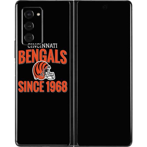 NFL Cincinnati Bengals Helmet Galaxy Z Fold2 5G Skin