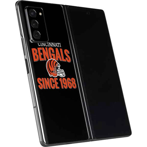 NFL Cincinnati Bengals Helmet Galaxy Z Fold2 5G Skin