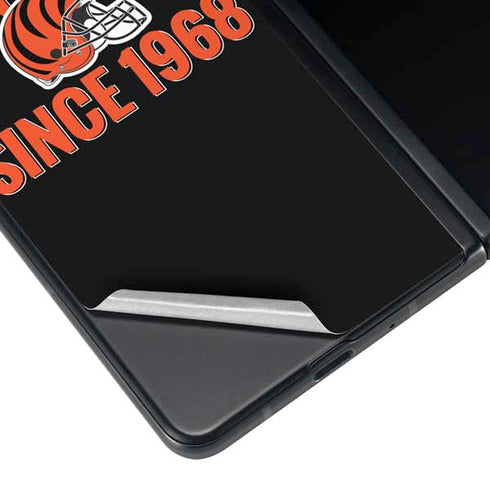 NFL Cincinnati Bengals Helmet Galaxy Z Fold4 5G Skin