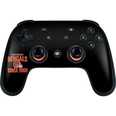 NFL Cincinnati Bengals Helmet Google Stadia Controller Skin