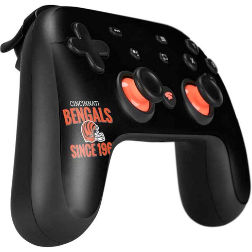 NFL Cincinnati Bengals Helmet Google Stadia Controller Skin