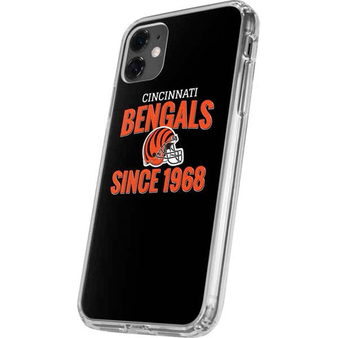 NFL Cincinnati Bengals Helmet iPhone 11 Clear Case
